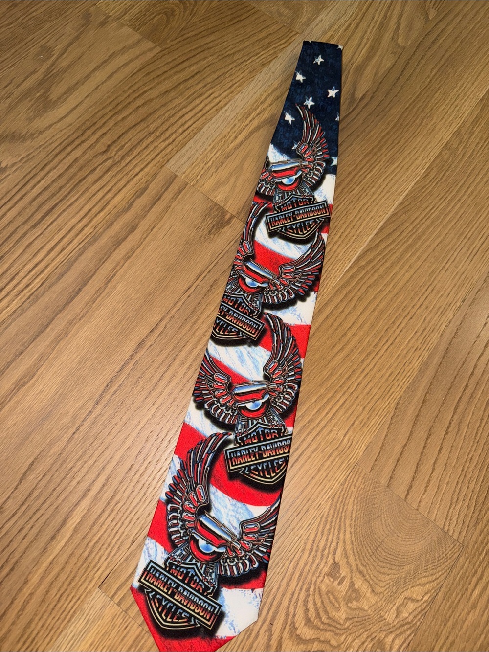 Harley-Davidson Patriotic Eagle Tie in Red, White and Blue